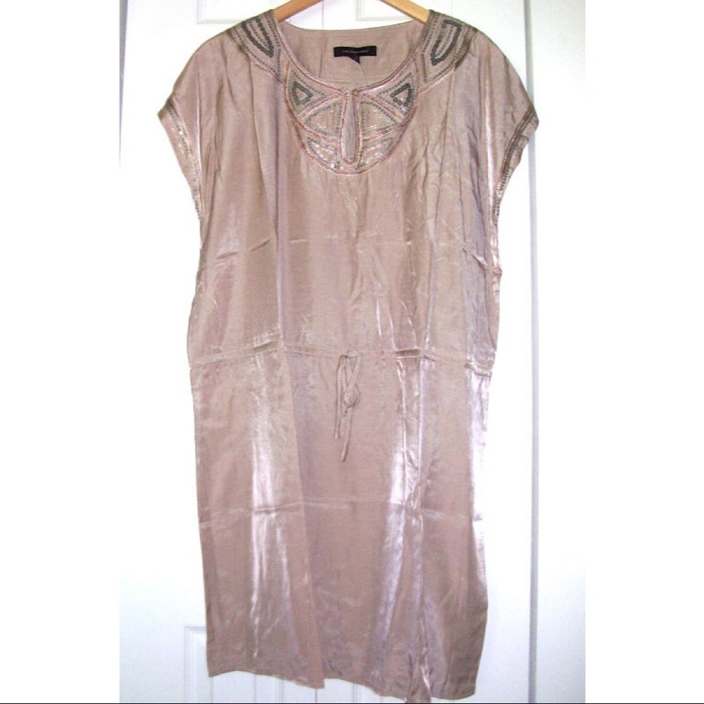 CV by Cynthia Vincent Embellished Drawstring Tunic